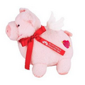 8" Pigasus with ribbon and one color imprint